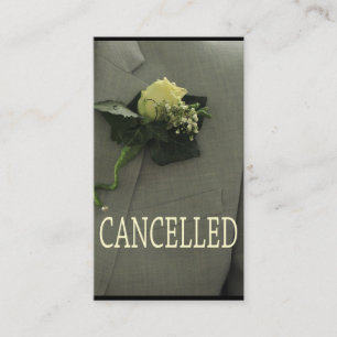 Wedding cancellation announcement