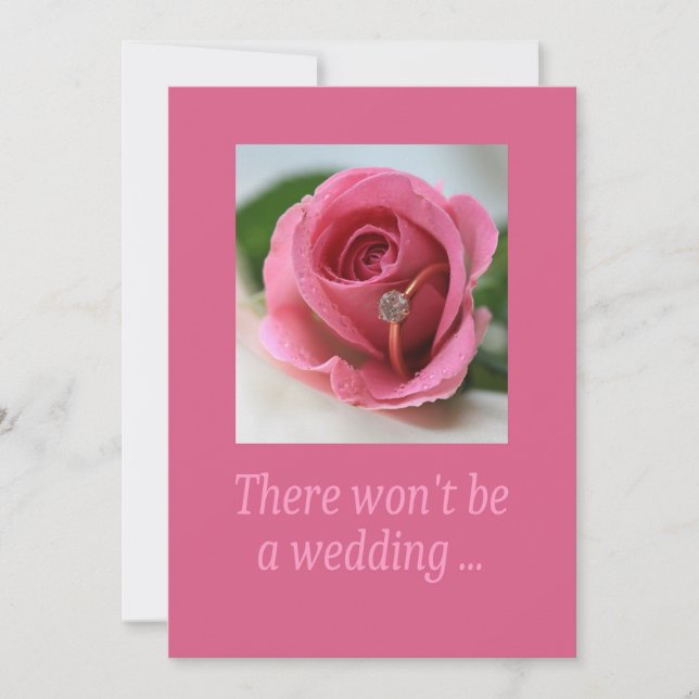 Wedding cancellation announcement (Front)