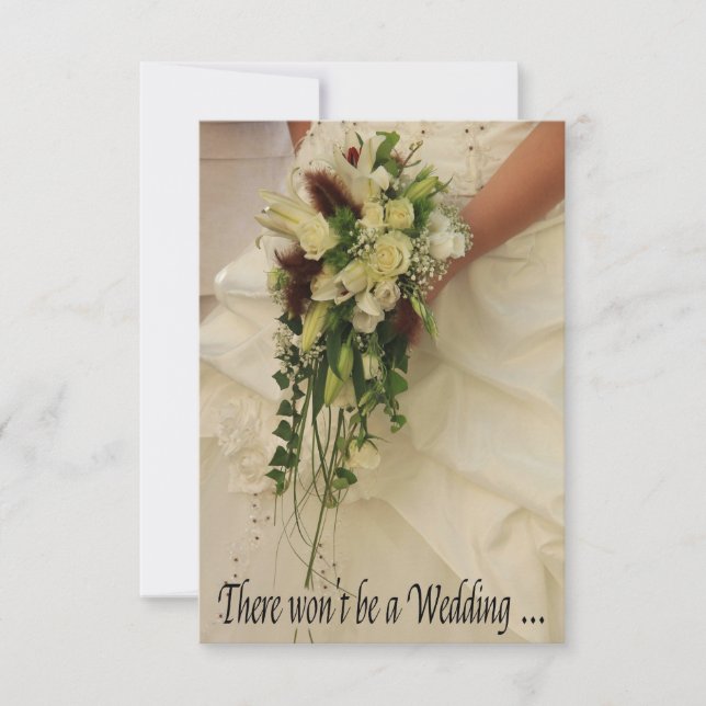 Wedding cancellation announcement (Front)