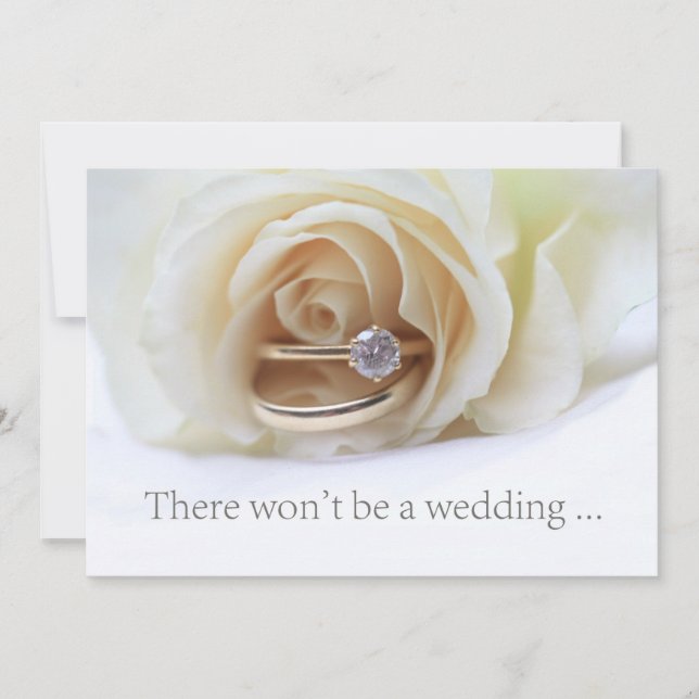 Wedding cancellation announcement (Front)