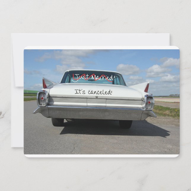 Wedding cancellation announcement (Front)