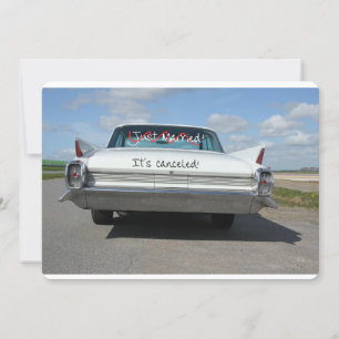 Wedding cancellation announcement