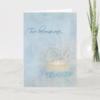Wedding candle and garter