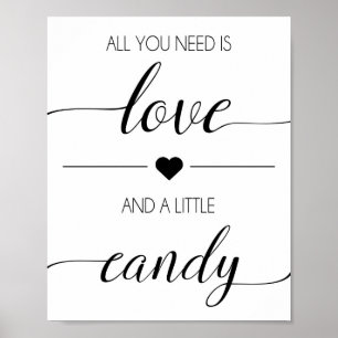 Wedding Candy Bar Sign Candy Bar Print