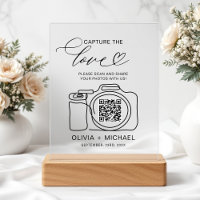 Wedding Capture The Love QR Code Photo Share 