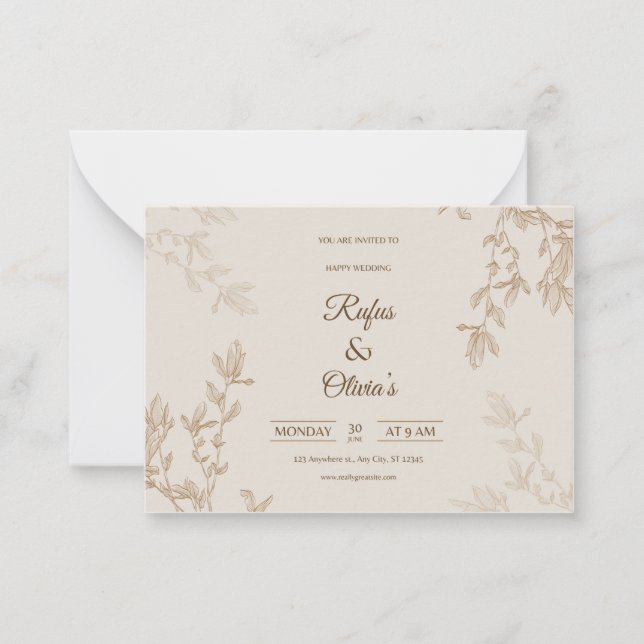 Wedding card (Front)
