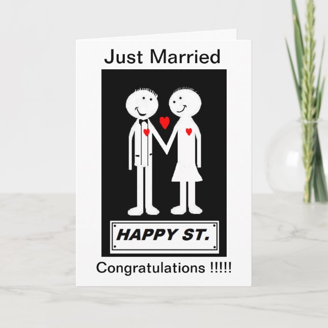 WEDDING CARD A SIMPLE AND SINCERE  MESSAGE (Front)