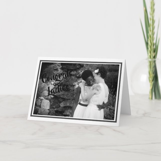 Wedding Card - Congrats Ladies (Front)