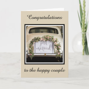 Wedding Card - Congratulations to the happy couple