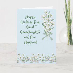 Wedding Card for Great Granddaughter & Husband