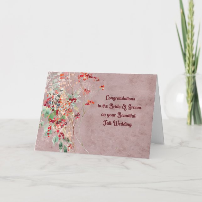 Wedding Card for the Bride and Groom (Front)