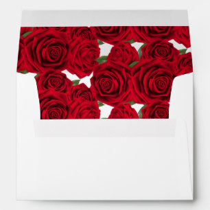 Wedding Card/Invitation Envelope-Red Roses Envelope