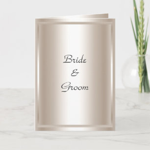 Wedding Card Invitation Silver