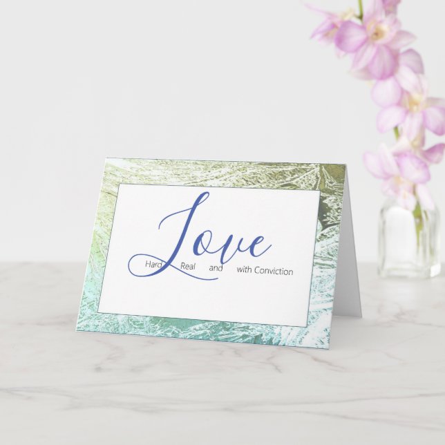 Wedding card, Love card for the bride and groom (Orchid)
