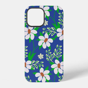 Wedding card or invitation with abstract floral ba iPhone 12 case