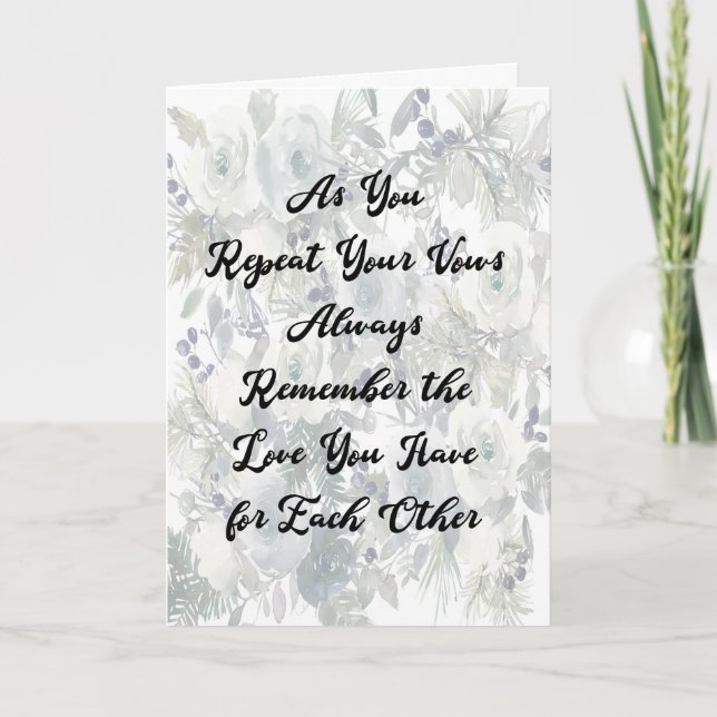 Wedding Card Repeat Vows Design (Front)