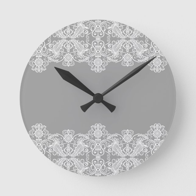 Wedding Card Round Clock (Front)