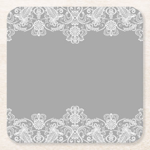 Wedding Card Square Paper Coaster