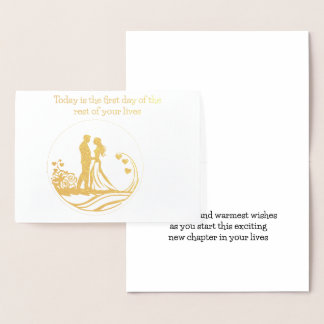 Wedding Card Today Is The First Day of the Rest of