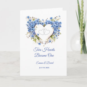 Wedding Card Two Hearts Become One