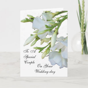 Wedding Card White Oleander