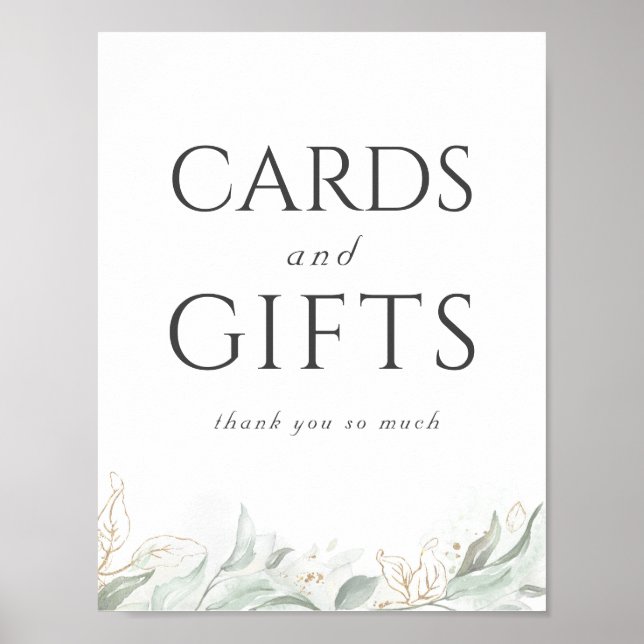 Wedding Cards and Gifts Sign (Front)