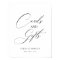 Wedding Cards and Gifts Sign Modern Elegant