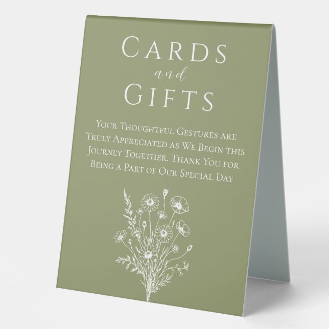 Wedding Cards and Gifts-Wildflower Elegance (Front)