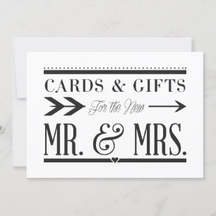 Wedding Cards & Gifts Sign