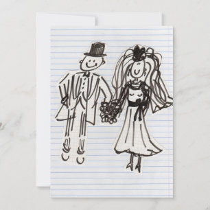 WEDDING CARTOON BRIDE AND GROOM