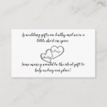 Wedding Cash Request Enclosure Card<br><div class="desc">❤All designed with love by WitCraft Designs™! Personalise your way 👌 Find and follow us on social media (ⒻⓅⓉ) 📷 TAG #witcrafting and share your purchases on social media with us!! You can connect to all my social media accounts at www.witcrafting.com Visit my designer profile to see all my shops...</div>