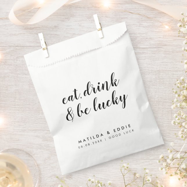 Wedding Casino | Poker Chips Lucky Ticket Favour Bags (Clipped)