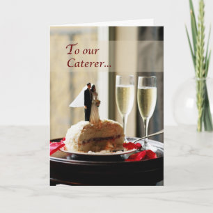 Wedding Caterer, Thank You Card
