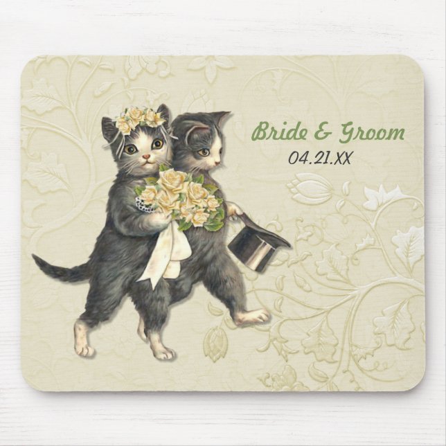 Wedding Cats Mouse Mat (Front)