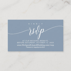 Wedding Celebration Online RSVP, Modern Enclosure Card