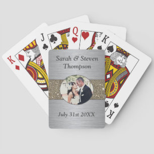 Wedding Celebration Photo Playing Cards