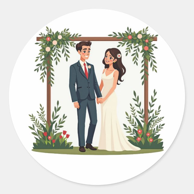 Wedding Celebration Sticker (Front)