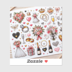 Wedding Celebration Sticker Set"