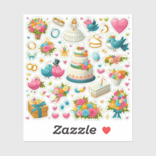 Wedding Celebration Sticker Set"