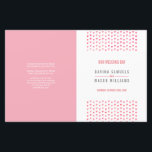 WEDDING CEREMONY PROGRAM boho pattern pink coral<br><div class="desc">A super modern program for your WEDDING CEREMONY. Wow your friends and family with this little number. Setup as a template it is simple for you to add your own details, or hit the customise button and you can add or change text, fonts, sizes etc TIP :: 1. To change/move...</div>