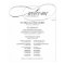 Wedding Ceremony Program Elegant Black Script