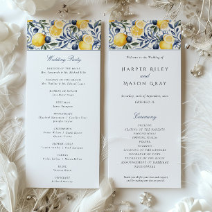 Wedding Ceremony Program Invitation