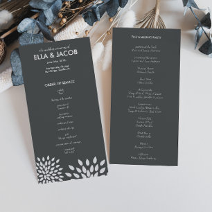 Wedding Ceremony Program Programme