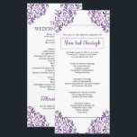 Wedding Ceremony Program Template<br><div class="desc">Elegant and customisable Wedding Ceremony Program Template,  perfect for guiding guests through your special day. Easy to edit and ideal for any wedding theme.</div>