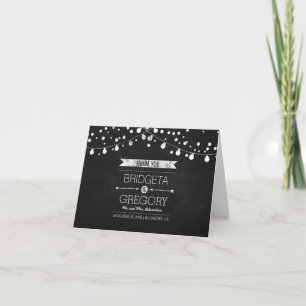 Wedding Chalkboard Thank You Cards