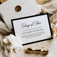 Wedding Change of Plans Cancellation Announcement