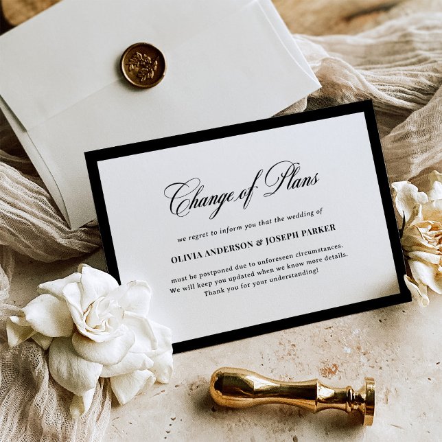 Wedding Change of Plans Cancellation Announcement (Creator Uploaded)