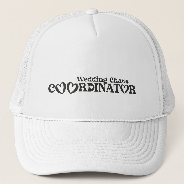 Wedding Chaos Coordinator - Funny Bride Trucker Hat (Front)