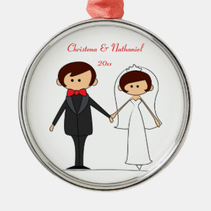 Wedding Characters Personalised Ornament (C2)