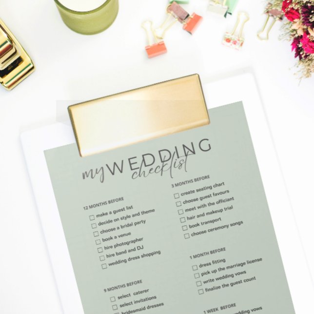 Wedding Checklist Notepad (Creator Uploaded)